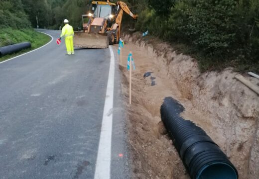A Xunta executa obras de mellora da seguridade na estrada AC-934, no treito coincidente co Camiño Norte, ao paso polo concello de Sobrado